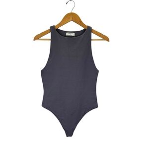 Aritzia Babaton Women's Contour Luxe Fabric 90's Bodysuit Size Medium Tank Thong